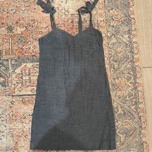 BLUE A-LINE DRESS • J CREW